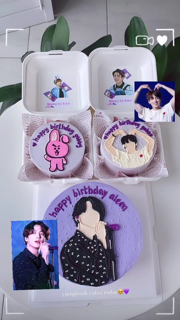 Kpop BTS icing image Ombre Cake – BakeAvenue