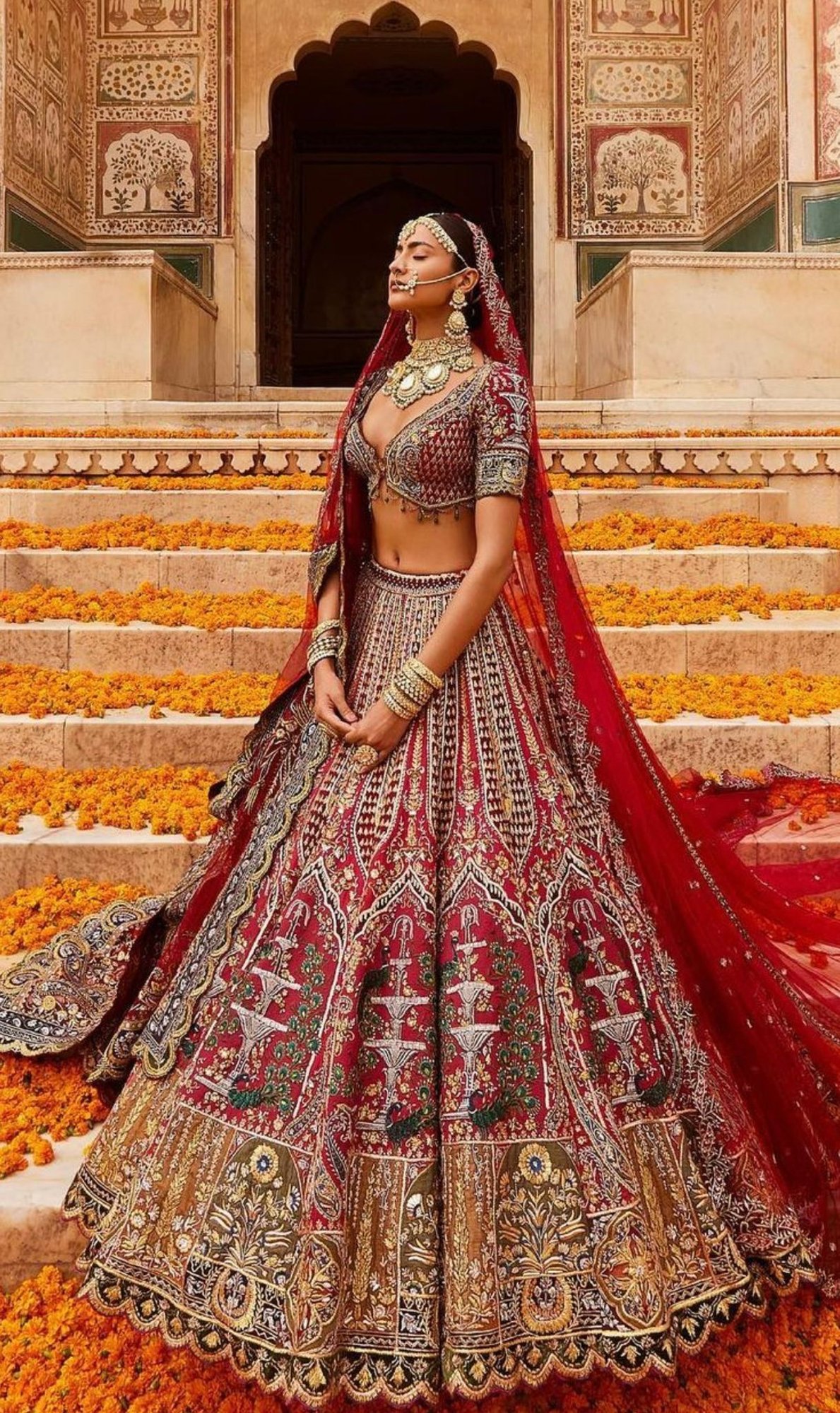 Anju Modi's Bridal Collection Has Dia Mirza Looking Like Rajasthani Royalty  – ICW 2017 | Bridal Wear | Wedding Blog