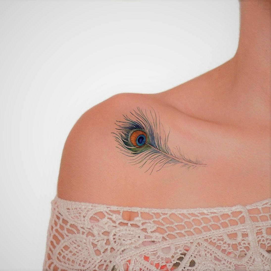 how to make peacock feather tattoo designs  tattoo design  YouTube