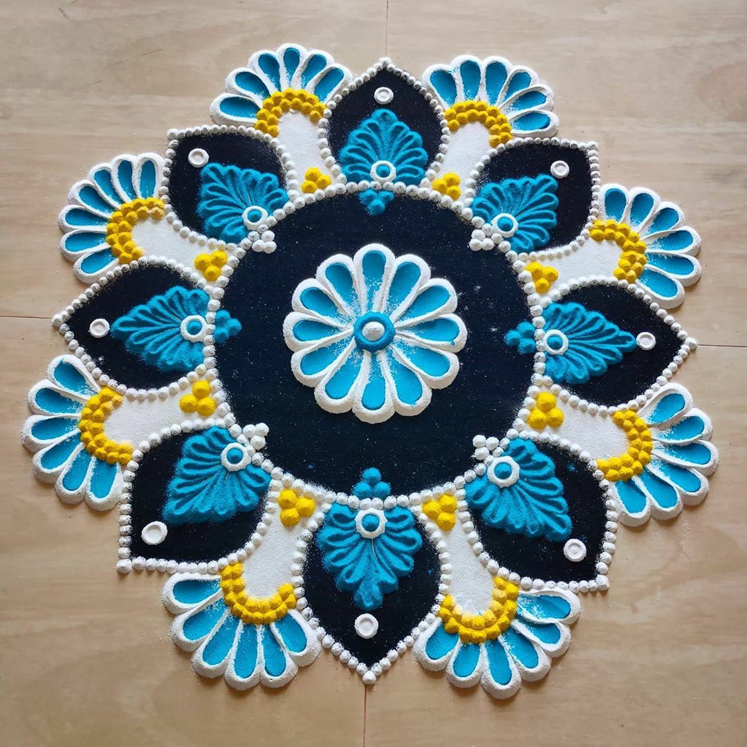 Top 10 Easy Rangoli Designs for Beginners Top 10 Easy Rangoli Designs for Beginners
