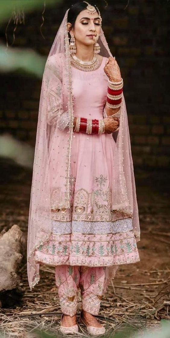 Punjabi suit anarkali on sale design