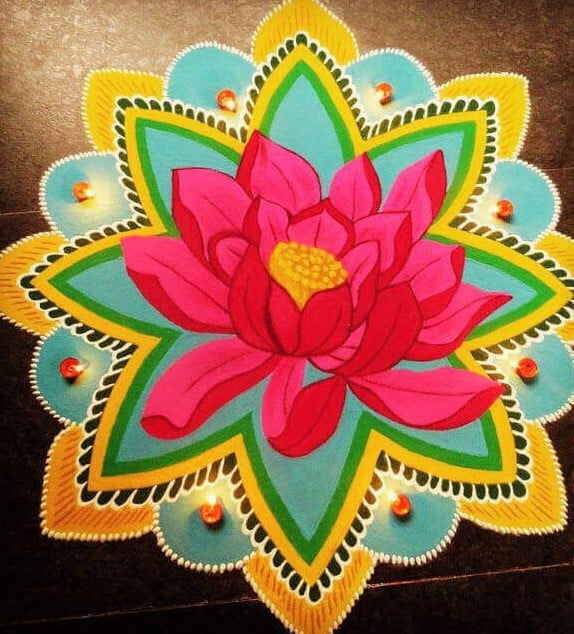Top 65 Best Rangoli Design Picked Out for a Beautiful Décor