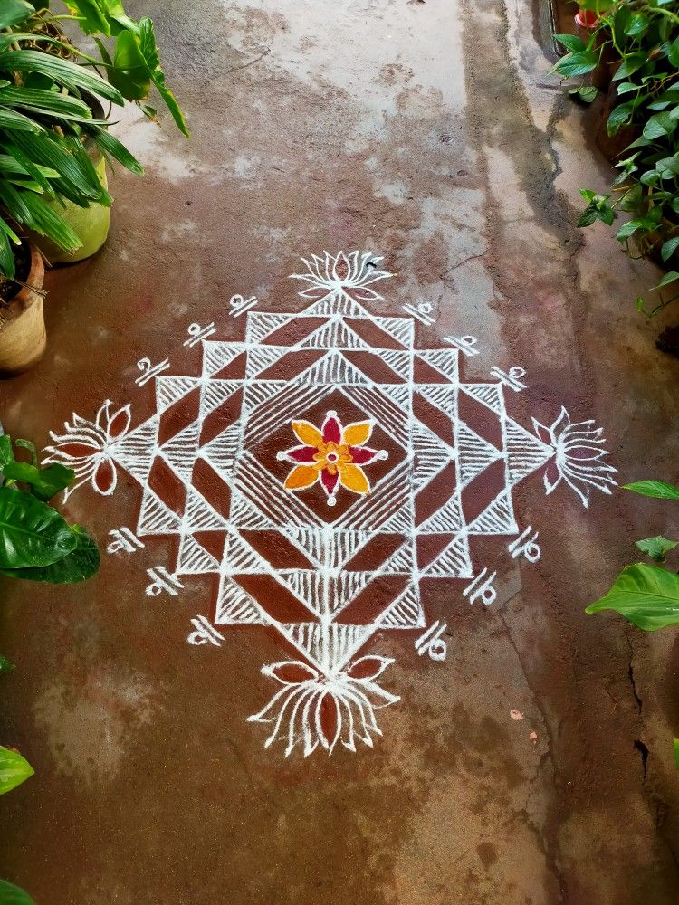 Top Amazing Rangoli Designs With Dots From South India