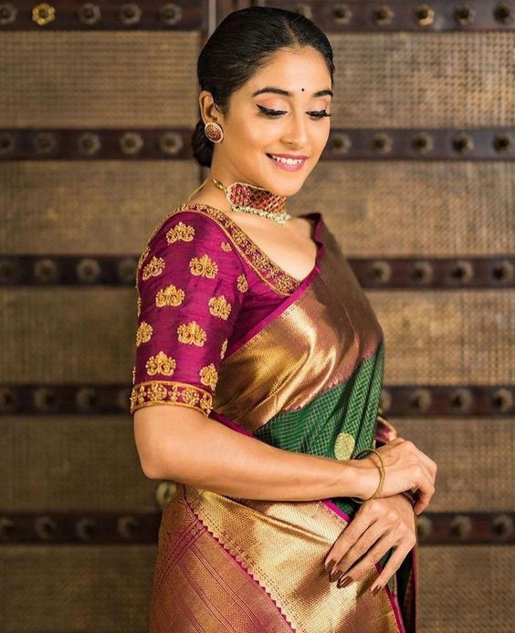 10 Latest Silk Saree Blouse Designs to Rock in 2021