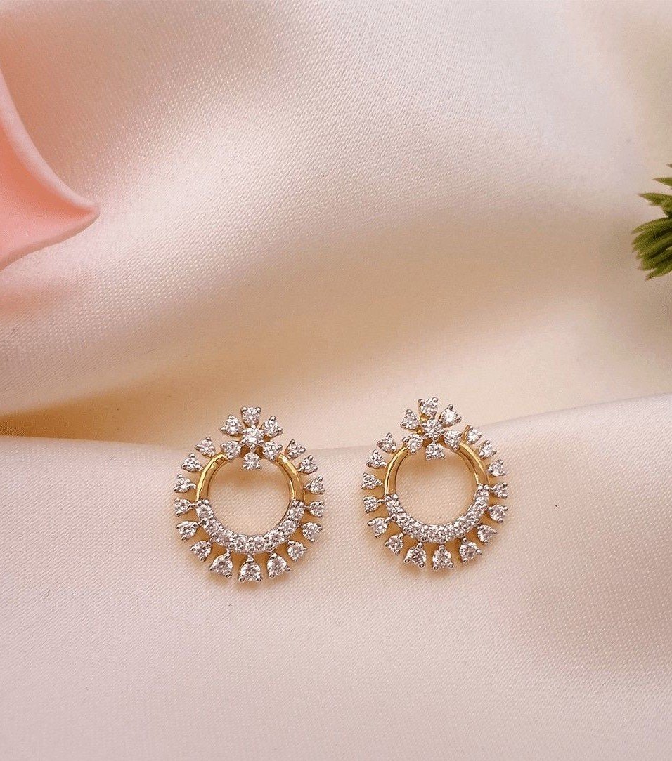 Simple gold deals earrings designs