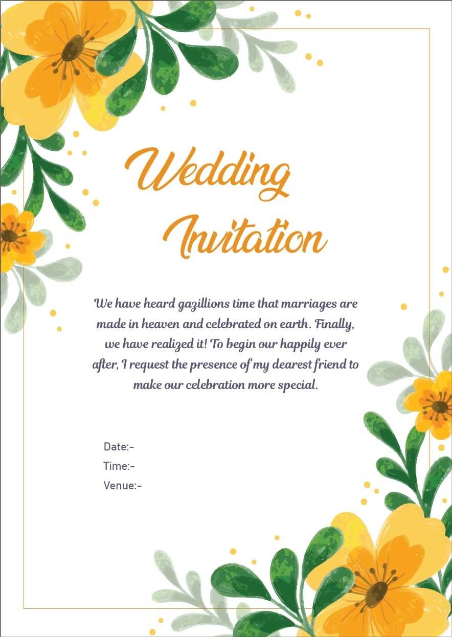 Check Out 40 Best Marriage Invitation Messages from the Couple