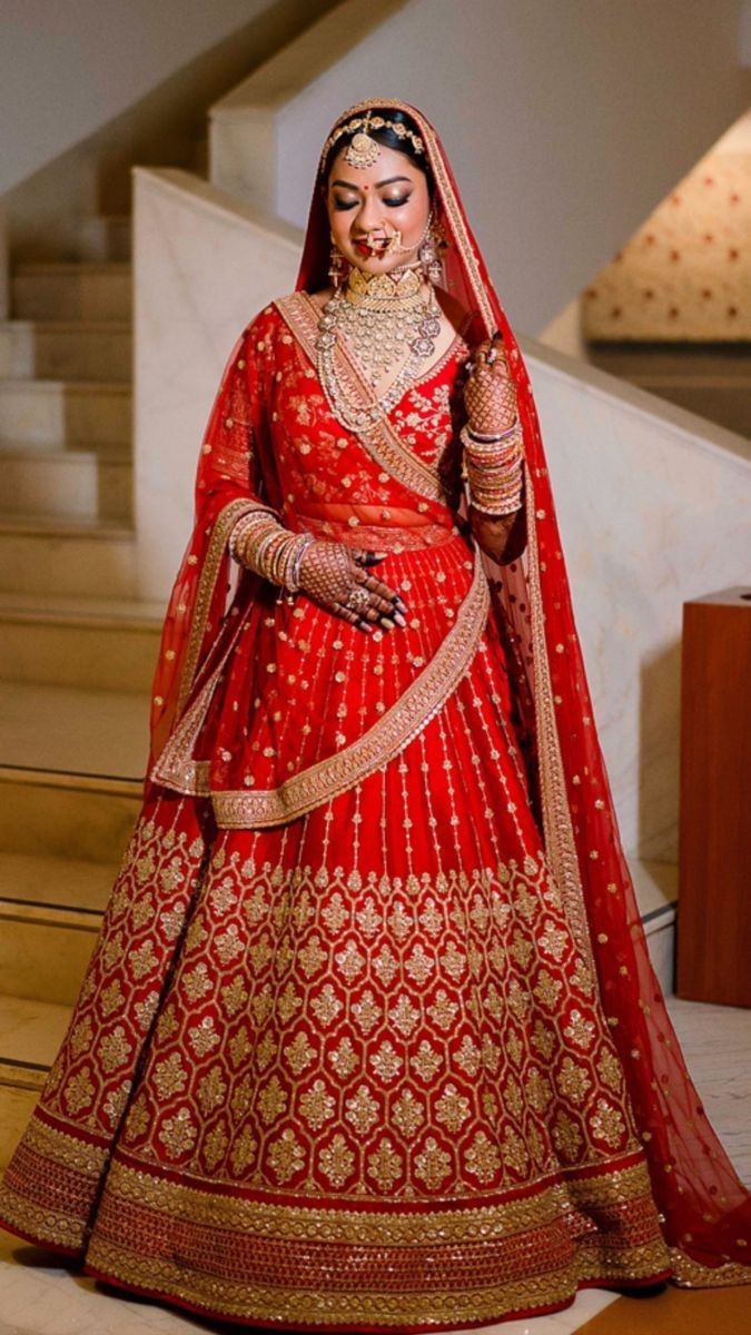 Get Pretty Look For Bridal In Silk Wedding Multi Color Lehenga Choli