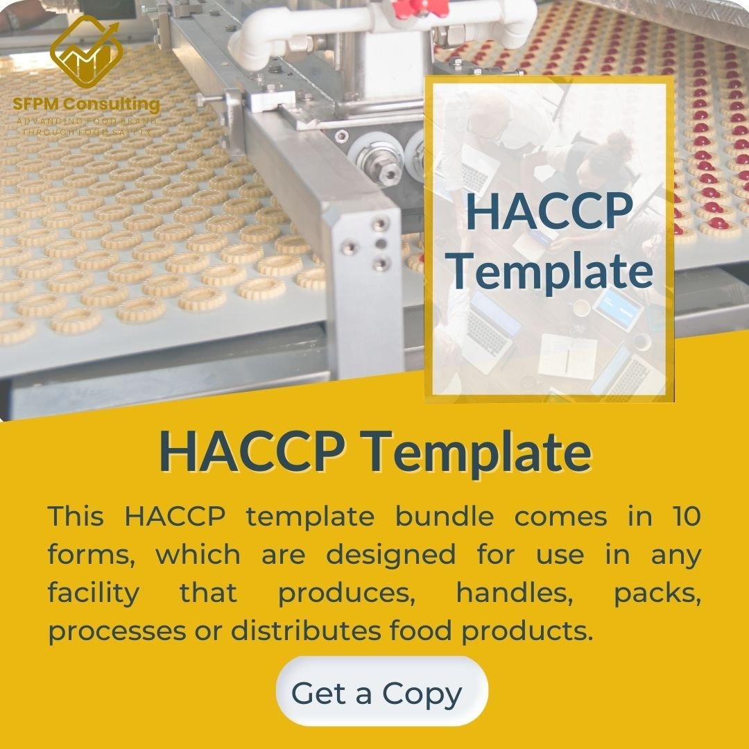 Save time and money with SFPM's HACCP Template - 1