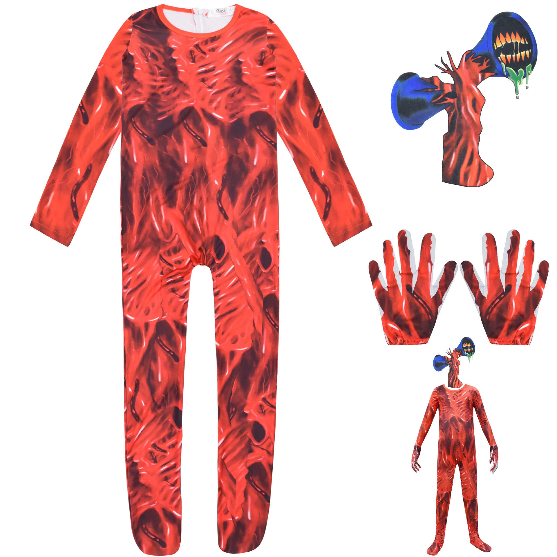 Kids Siren Head Cosplay Scary Boys Humanoid Monster Costume Halloween Costumen Adult Men Family Siren Head - Siren Head Plush