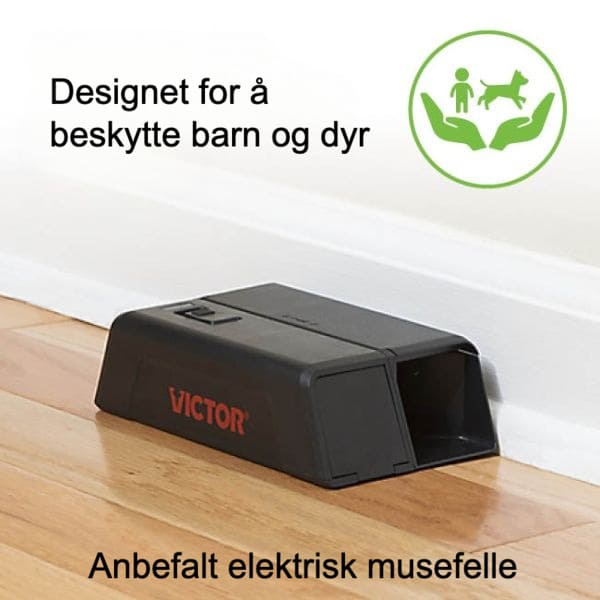 Victor elektrisk musefelle - lettplassert og tryggere for barn og kjæledyr 1