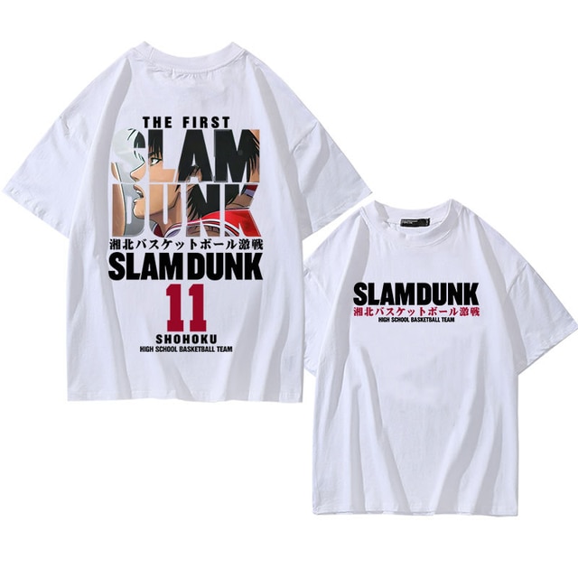Anime Slam Dunk T Shirt for Men s Sakuragi Hanamichi Kaede Rukawa Tee Oversized Japanese Manga.png 640x640 5 - Slam Dunk Merch