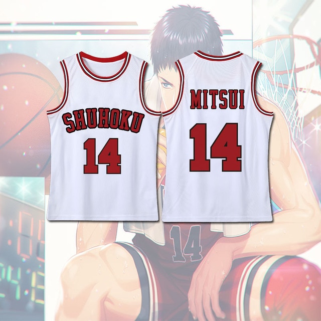 Anime Sakuragi Hanamichi Cosplay Slam Dunk Jersey Shohoku School Basketball Team Uniform Sportswear Kaede Rukawa Cosplay 20.jpg 640x640 20 - Slam Dunk Merch