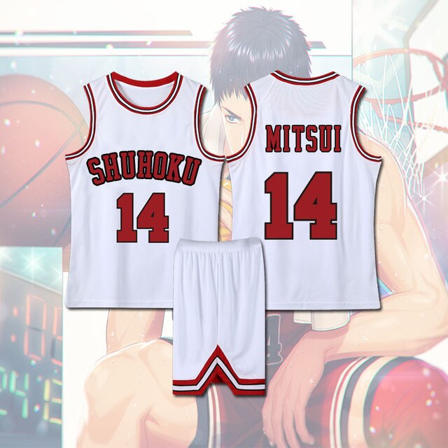 Anime Sakuragi Hanamichi Cosplay Slam Dunk Jersey Shohoku School Basketball Team Uniform Sportswear Kaede Rukawa Cosplay 7.jpg 640x640 7 - Slam Dunk Merch