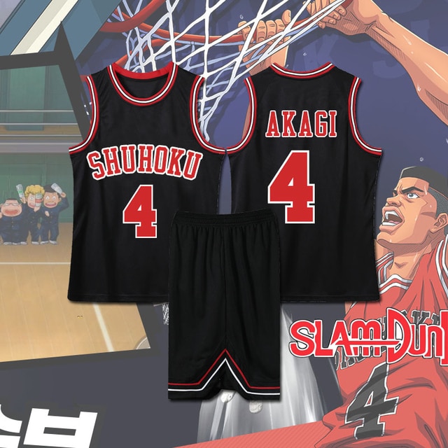 Anime Sakuragi Hanamichi Cosplay Slam Dunk Jersey Shohoku School Basketball Team Uniform Sportswear Kaede Rukawa Cosplay 14.jpg 640x640 14 - Slam Dunk Merch