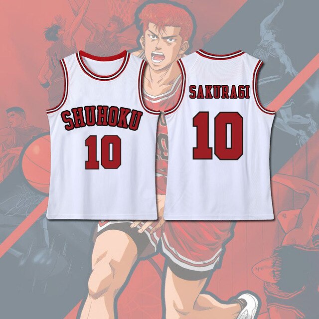 Anime Sakuragi Hanamichi Cosplay Slam Dunk Jersey Shohoku School Basketball Team Uniform Sportswear Kaede Rukawa Cosplay 18.jpg 640x640 18 - Slam Dunk Merch