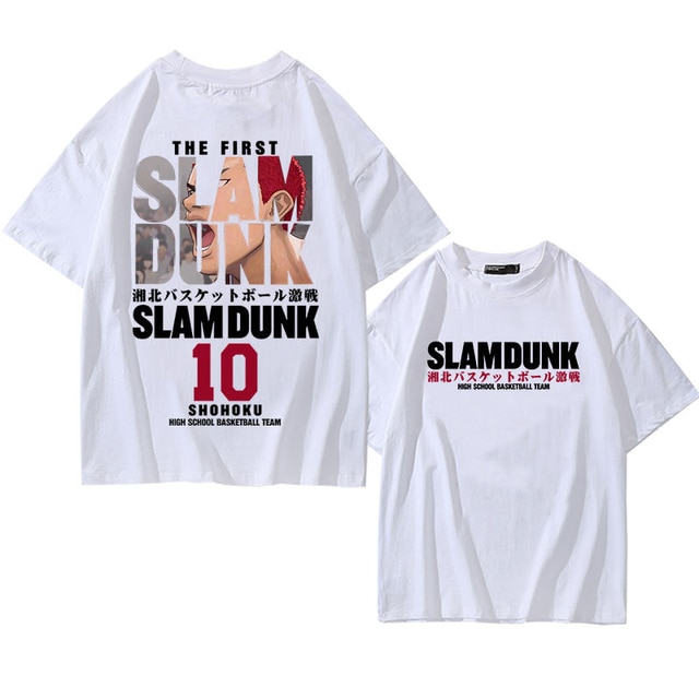Anime Slam Dunk T Shirt for Men s Sakuragi Hanamichi Kaede Rukawa Tee Oversized Japanese Manga.png 640x640 1 - Slam Dunk Merch