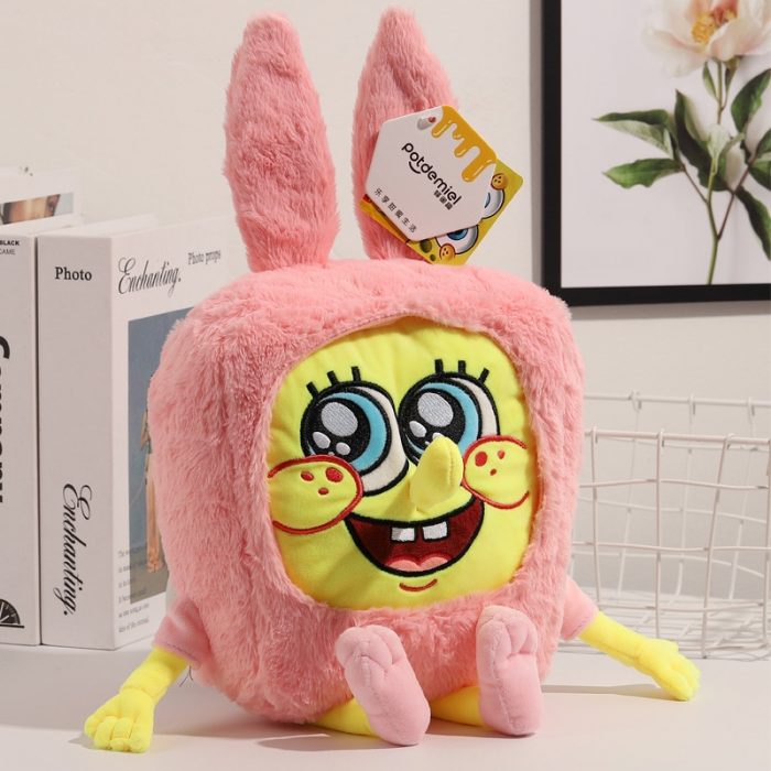 Spongebob Cute Plush Doll Cross Dressing Bunny Kawaii Fluffy Soft Stuffed Kid Toy Plushie Sofa Pillow - Pen Fidget
