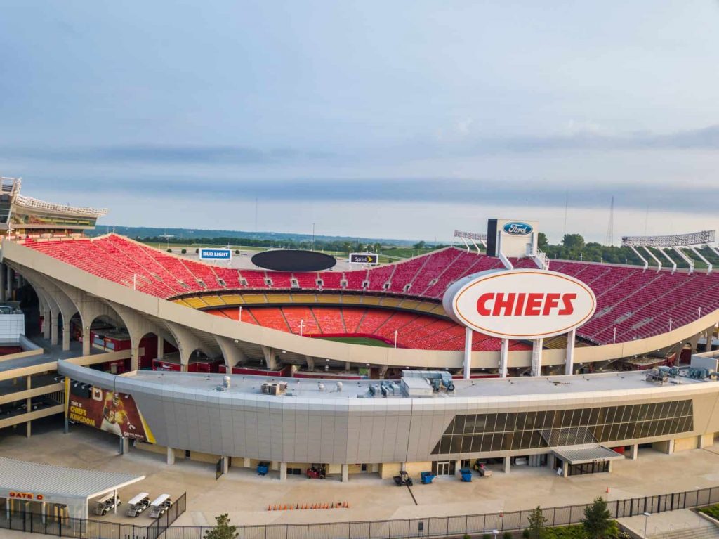 Arrowhead Stadium: the home of the Kansas City Chiefs