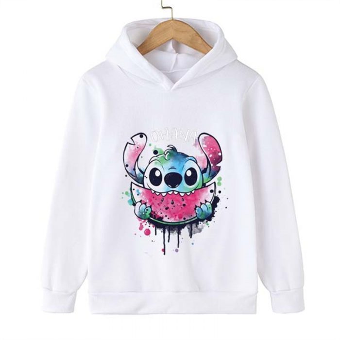 Children Lovely Stitch Disney Cartoon Hoodies Boys Girls Cotton Sweatshirt Kids Tops Baby Kids Pullovers 2 2 - Stitch Plush