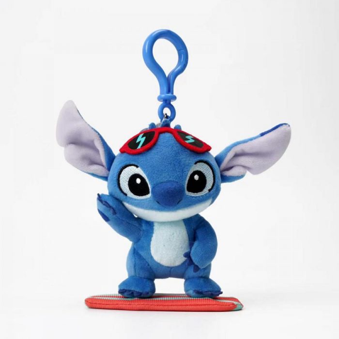 Disney Stitch 13Cm Key Chains High Quality Lovely Blue Monster Shi Dizai Schoolbag Bag Decoration Doll - Stitch Plush