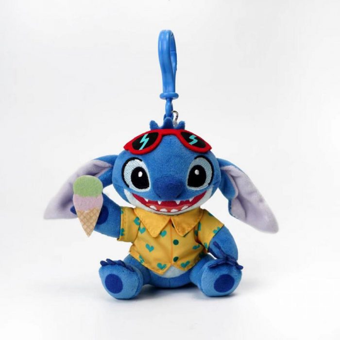 Disney Stitch 13Cm Key Chains High Quality Lovely Blue Monster Shi Dizai Schoolbag Bag Decoration Doll 5 - Stitch Plush