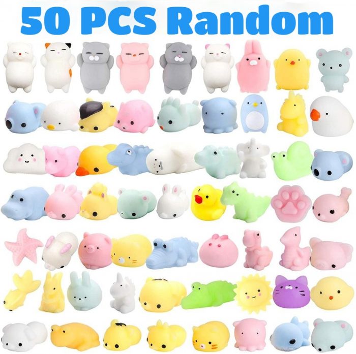 50 5PCS Kawaii Squishies Mochi Anima Squishy Toys For Kids Antistress Ball Squeeze Party Favors Stress 1 - Stress Ball