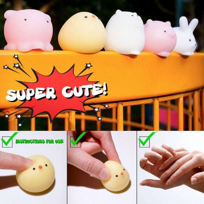 1pcs Squishy Toy Cute Animal Antistress Squeeze Mochi Squishy Toys Abreact Soft Sticky Squishi Stress Relief 5 - Stress Ball