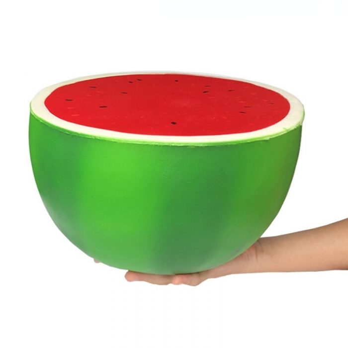 Simulation Fruits Anti stress Giant Squishy Slow Rising Watermelon Squishy Cute Squishi PU Squishy Poo Toys 2 - Stress Ball