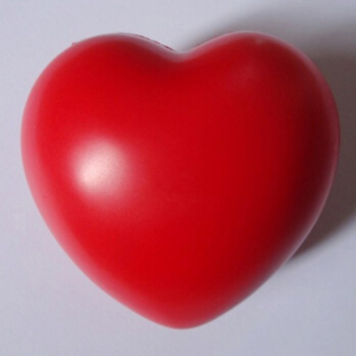 Funny 1Pcs Soft Foam Anti Stress Ball Toys Squeeze Heart Shaped Ball Stress Pressure Relief - Stress Ball