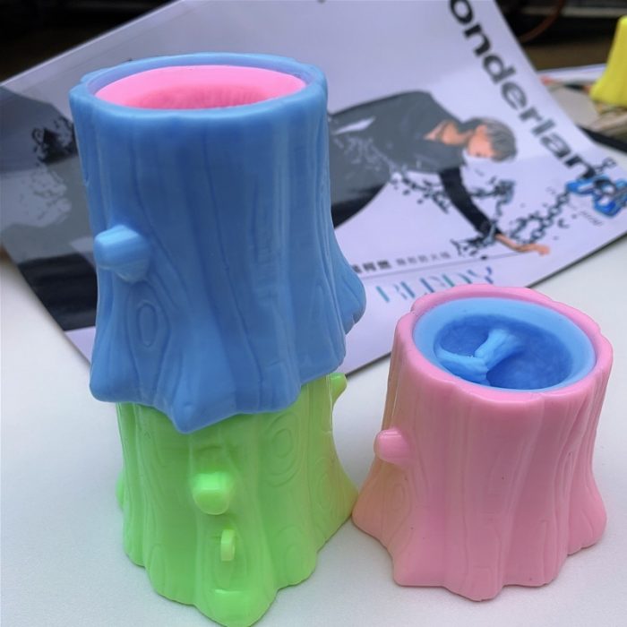 Cute Animal Squirrel Squeeze Squirrel Vent Squirrel Cup Decompression Toy Stump Rubber Stake Toys 5 - Stress Ball