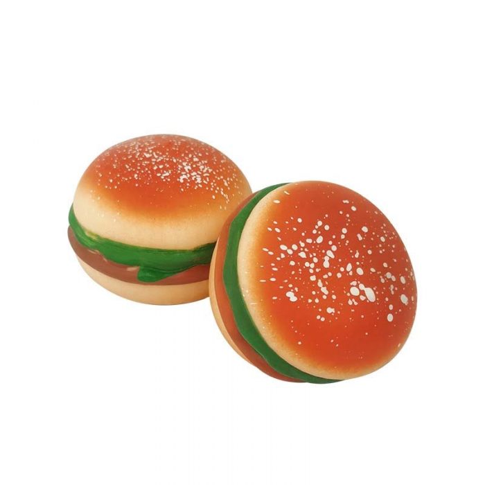 Burger Stress Ball 3D Squishy Hamburger Fidget Toys Silicone Decompression Silicone Squeeze Fidget Ball Fidget Sensory 5 - Stress Ball