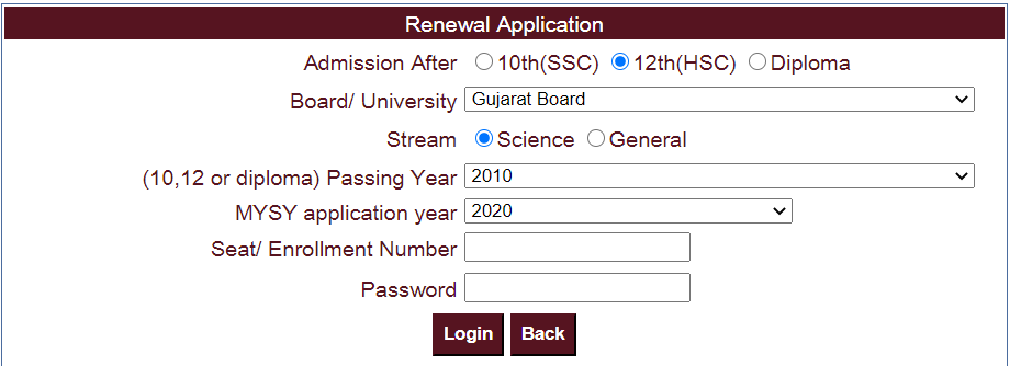 MYSY Scholarship 2024 Registration for Fresh Renewal