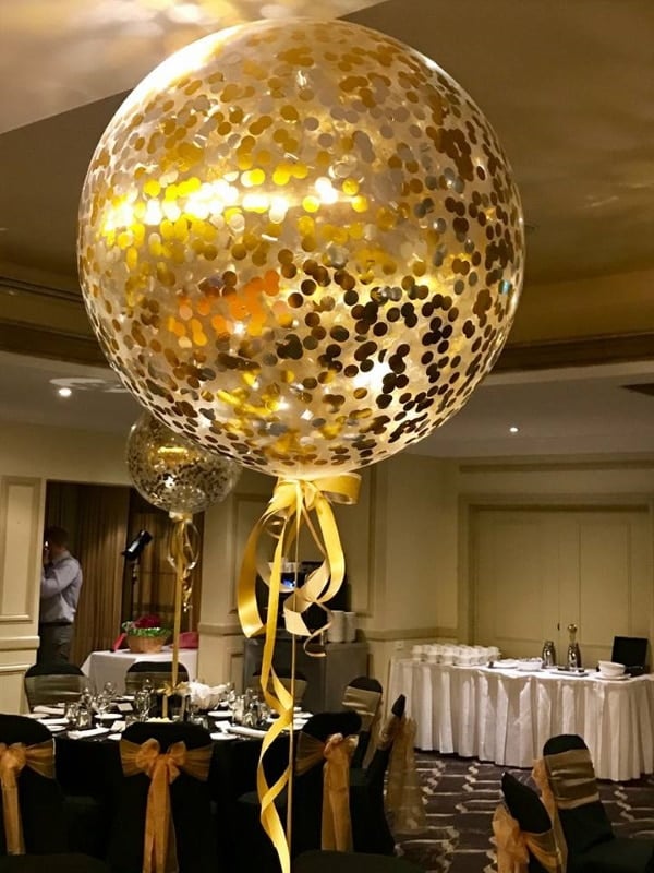 90cm Confetti Balloon Centrepiece
