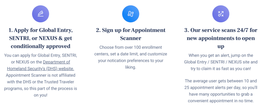 How to Quickly Find Global Entry, Nexus and Sentri Appointments