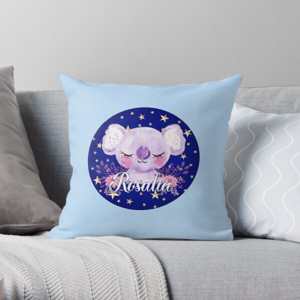 Rosalia name/lettering/text/calligraphy Throw Pillow RB2510 product Offical rosalia Merch