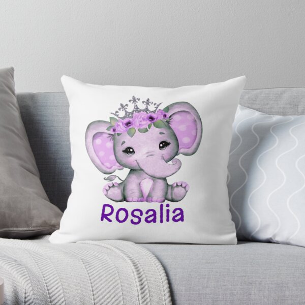 Cute Elephant Rosalia Throw Pillow RB2510 product Offical rosalia Merch