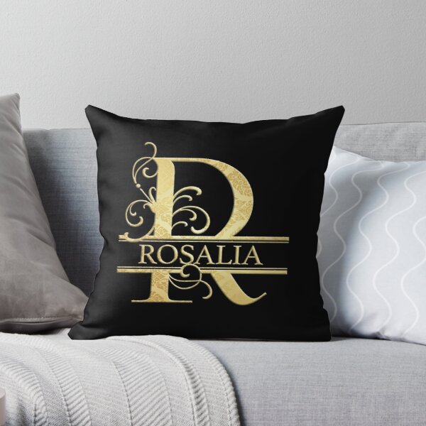 Rosalia Name -  Monogram Letter R The Rosalia Name Gift For Rosalia Throw Pillow RB2510 product Offical rosalia Merch