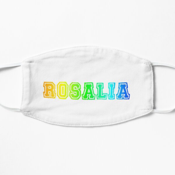 ROSALIA in rainbow color Flat Mask RB2510 product Offical rosalia Merch