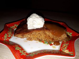 Hotcakes Menu - Holiday Hot Cake (Nigella Lawson's Recipe), Hotcake with Muscovado Sugar and Vanilla Ice Cream.