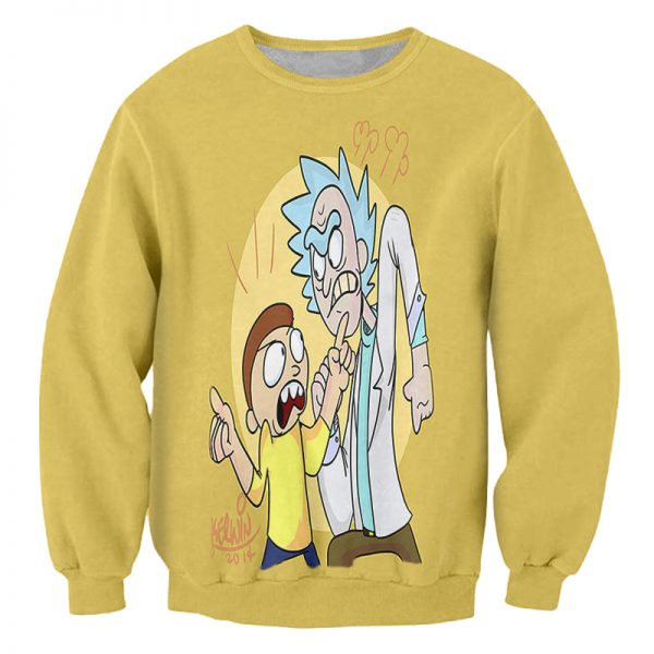 Rick And Morty Yellow Sweatshirt