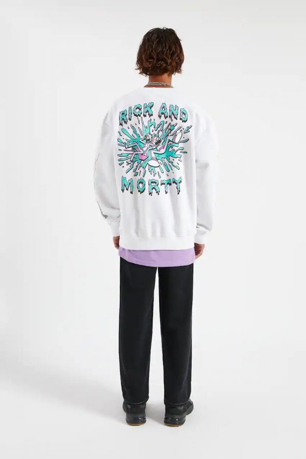 White Rick & Morty sweatshirt