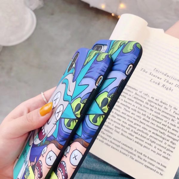 Funny American Cartoon Rick Morty Iphone Case