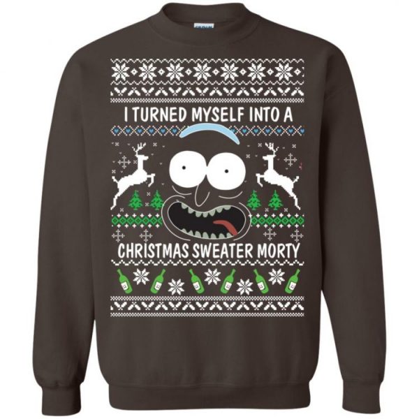 I Turn Myself Into A Christmas Sweatshirt Morty