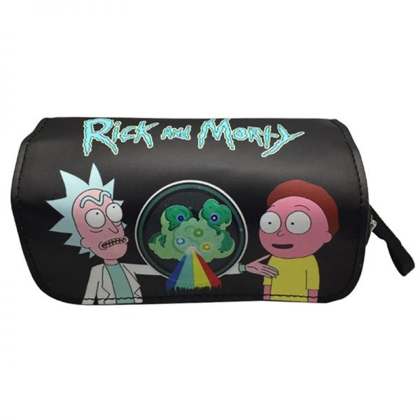 Black Rick And Morty Pencil Case
