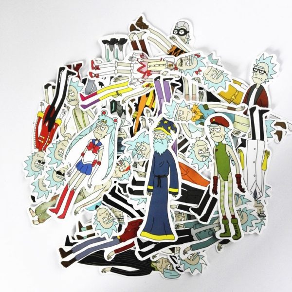 30Pcs/lot Rick Sanchez Sticker Decal [ Pack of 3 ]
