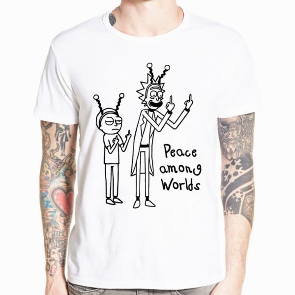 Rick And Morty Peace Among World Awesome T-shirt