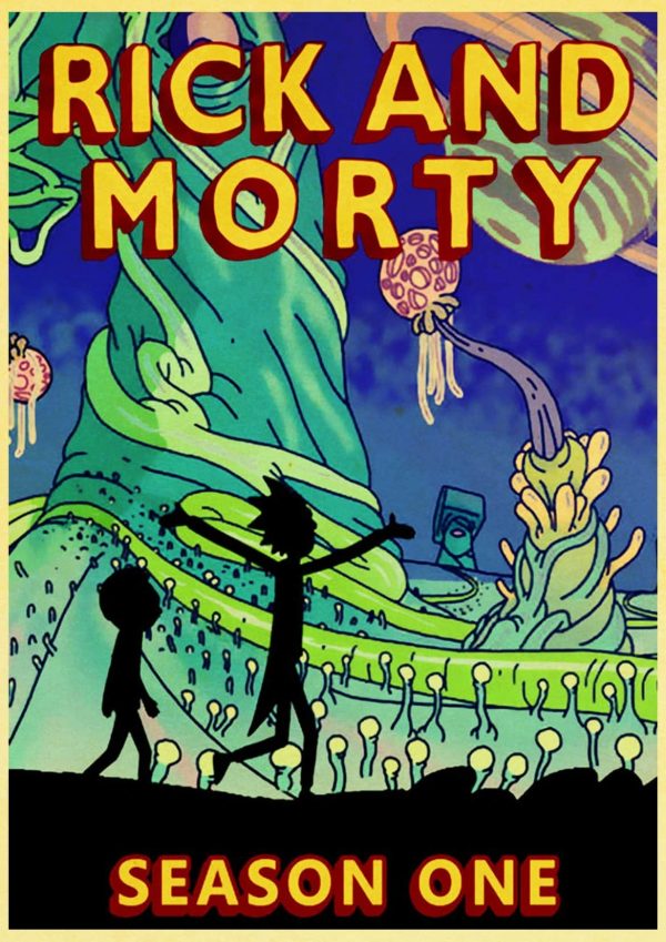 Rick And Morty Season 1 Retro Poster