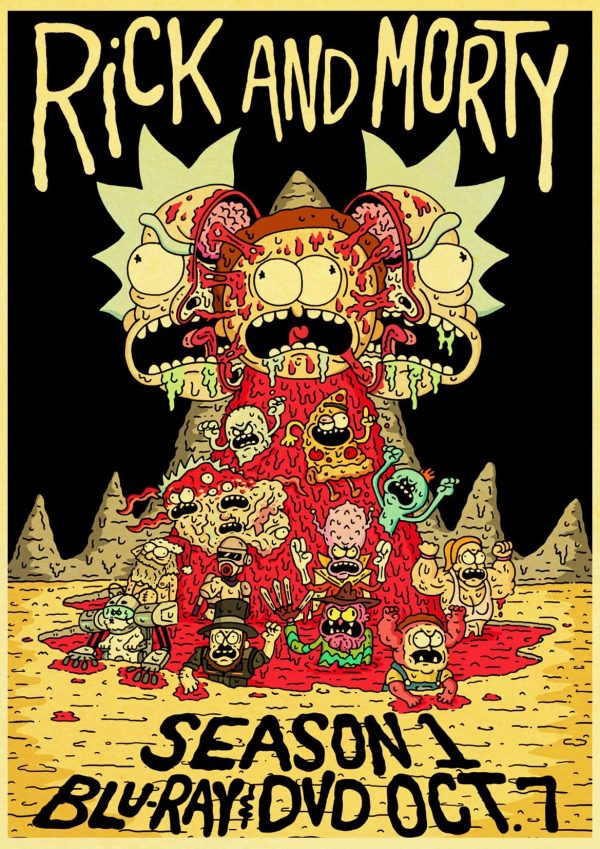 Rick And Morty Season 1 Bluray Retro Poster