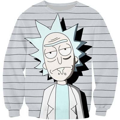 Rick And Morty Gray Sweatshirt