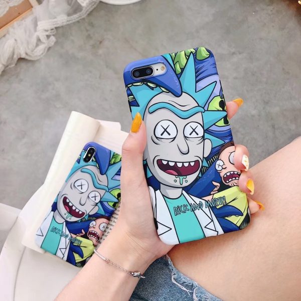 Funny American Cartoon Rick Morty Iphone Case